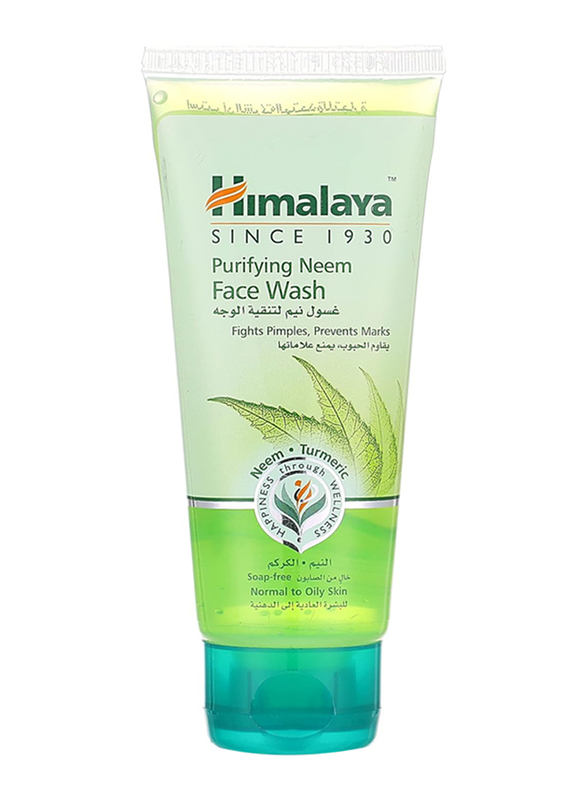 Himalaya Purifying Face Wash with Neem & Turmeric for Normal to Oily Skin, 50ml