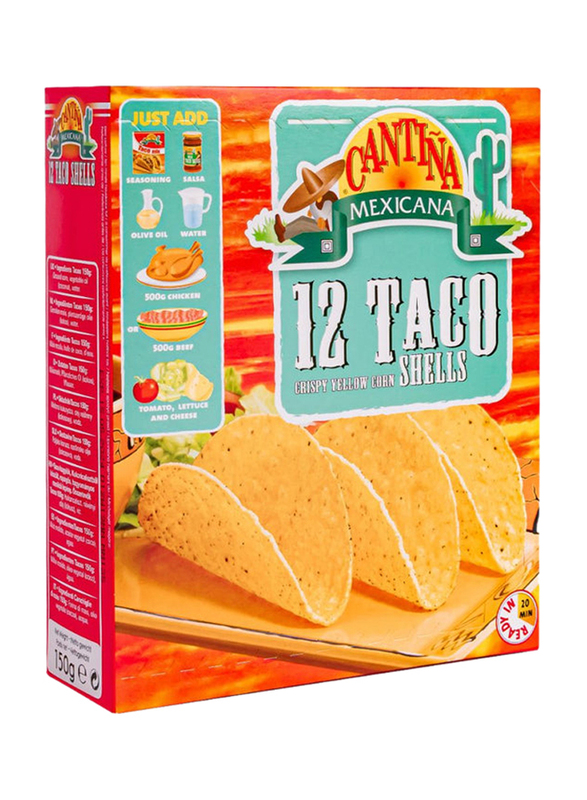 Cantina Mexicana Taco Shells, 12 Pieces, 150g