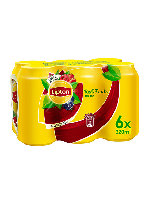 

Lipton Red Fruits Ice Tea, 6 Cans x 320ml