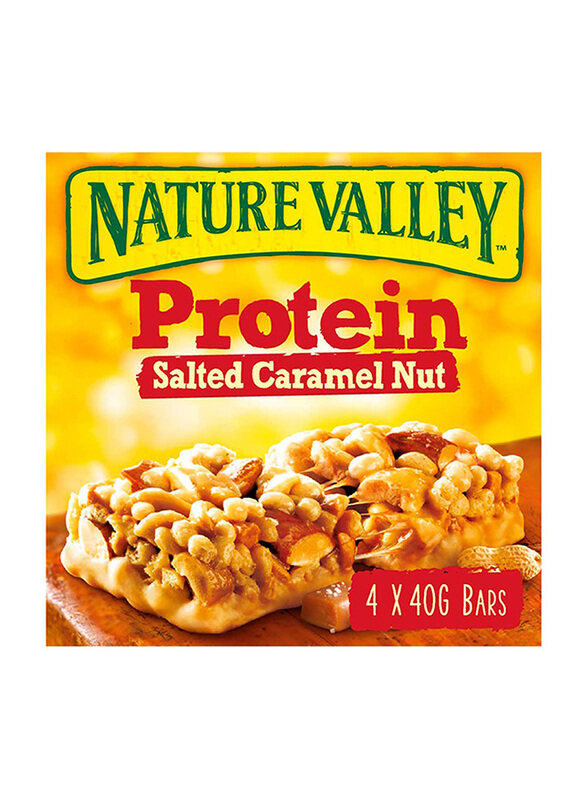 

Nature Valley Chewy Protein Bars with Salted Caramel Nut, 4 x 40g