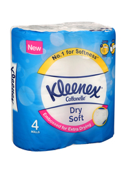 Kleenex 2-Ply Dry Soft Toilet Rolls, 4 x 200 Sheets