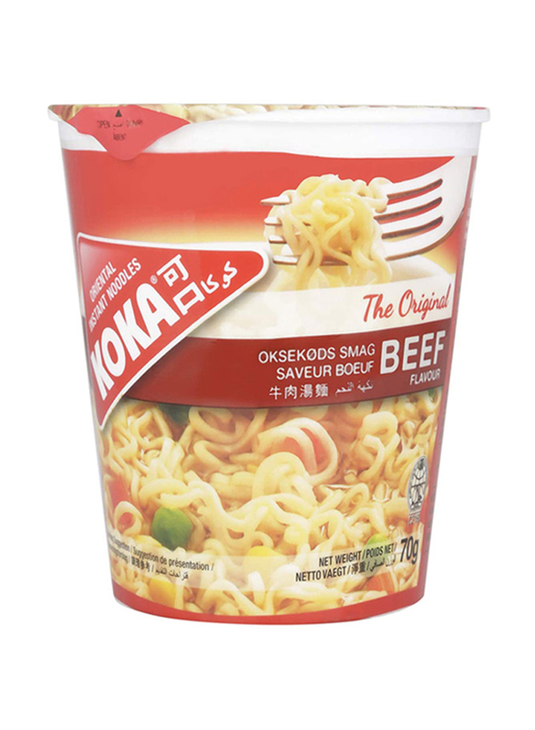 Koka Beef Flavour Instant Noodle Cup, 70g