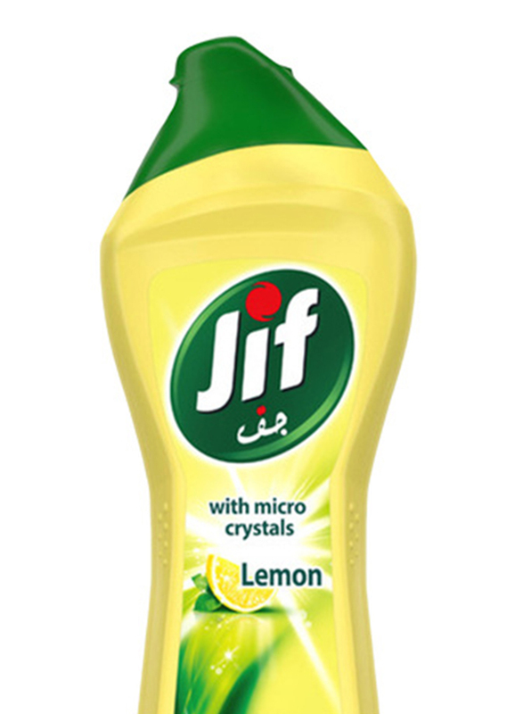 JIF Lemon Cream Kitchen Cleaner, 2 Bottles x 500ml