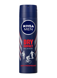 Nivea Men Dry Impact 48H Antiperspirant Deodorant Spray, 150ml