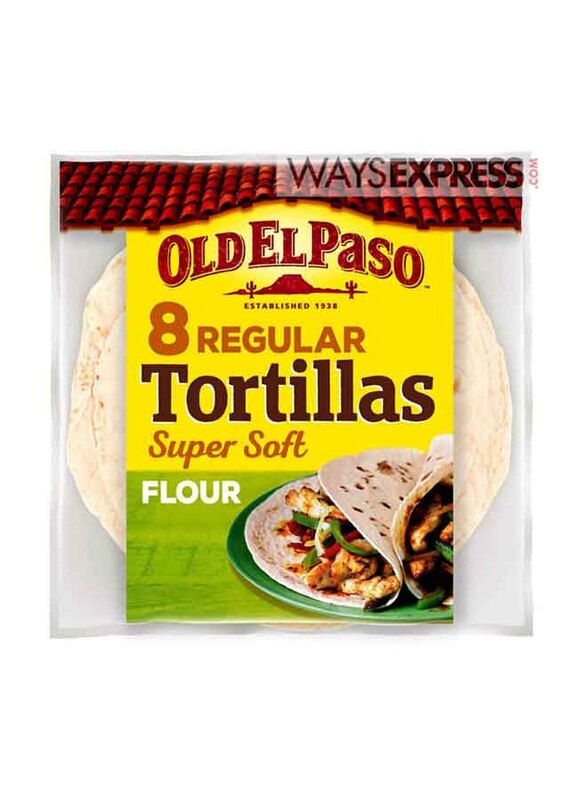 Old El Paso Regular Soft Flour Tortilla Wraps, 8 Pieces, 326g