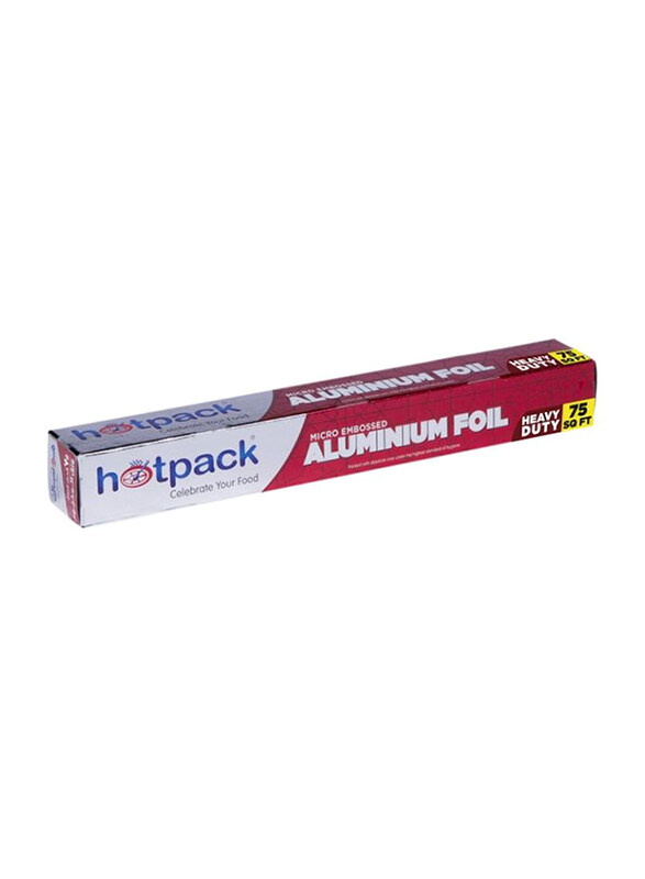 

Hotpack Micro Embossed Aluminum Foil, 75 sq.ft.