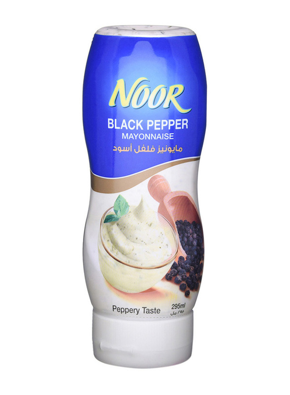 Noor Mayonnaise with Black Pepper Squeeze Bottle, 295ml