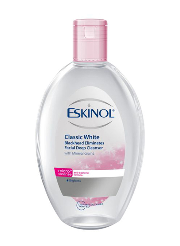Eskinol Classic White Facial Deep Cleanser with Mineral Grains, 225ml