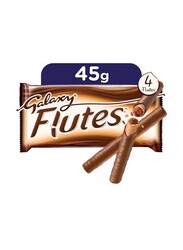 Galaxy Flutes 4 Finger Milk Chocolate Coated Wafer Rolls, 45g