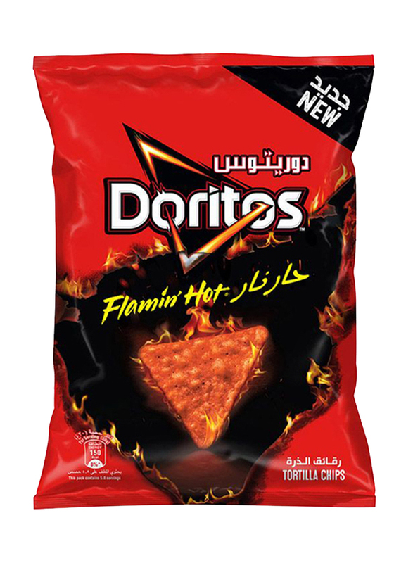 Doritos Flamin Hot Tortilla Chips, 175g