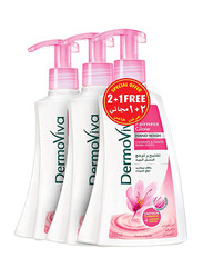 Dermoviva Fairness Hand Wash, Pink, 200ml, 3 Pieces