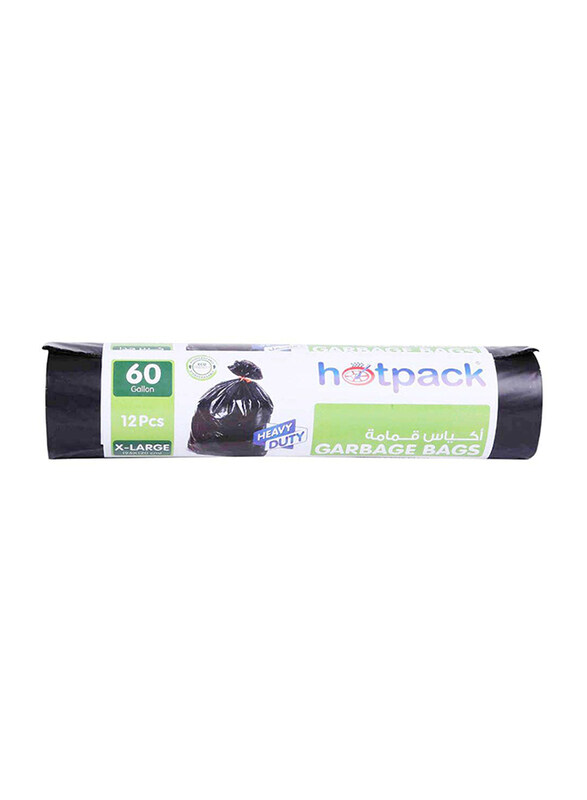 

Hotpack Disposable Garbage Bag, 95 x 120cm, 12 Bags x 60 Gallons