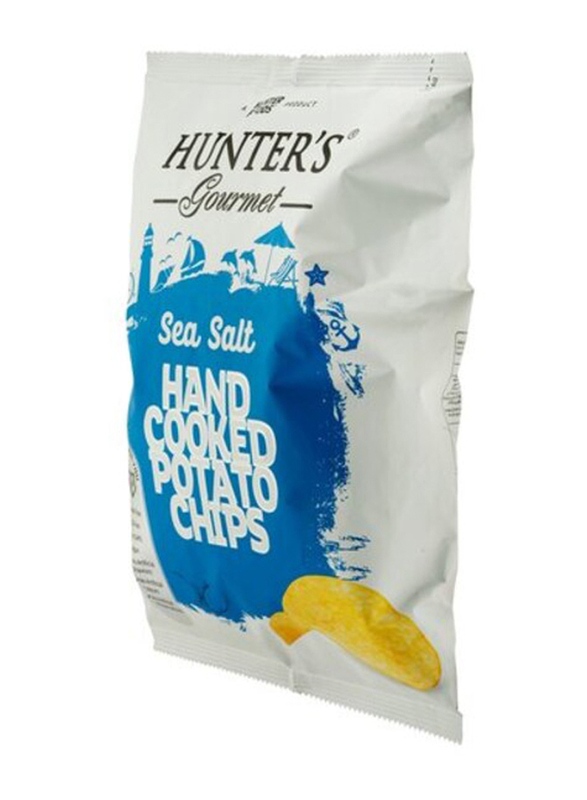 Hunter's Gourmet Hand Cooked Sea Salt Potato Chips, 125g