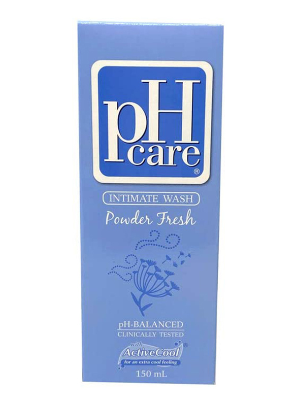 pH Care Powder Fresh Scent Intimate Wash with Active Cool, 150ml