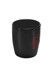 RoyalFord 12oz Ceramic Printed Coffee Mug, RF2921, Black/Red