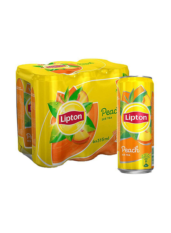 Lipton Peach Ice Tea, 6 x 315ml