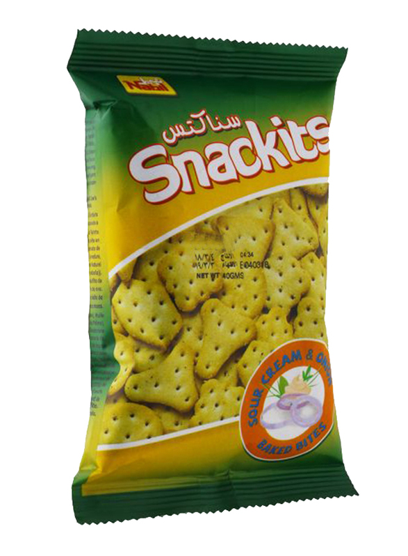 Nabil Snackits Sour Cream & Onion Biscuits, 40g