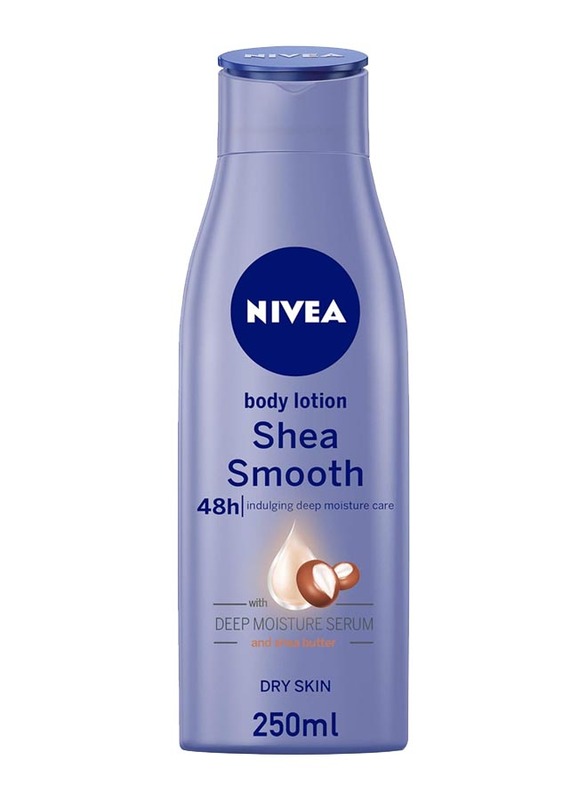 Nivea Smoothing Body Lotion with Deep Moisture Serum & Shea Butter for Dry Skin, 250ml