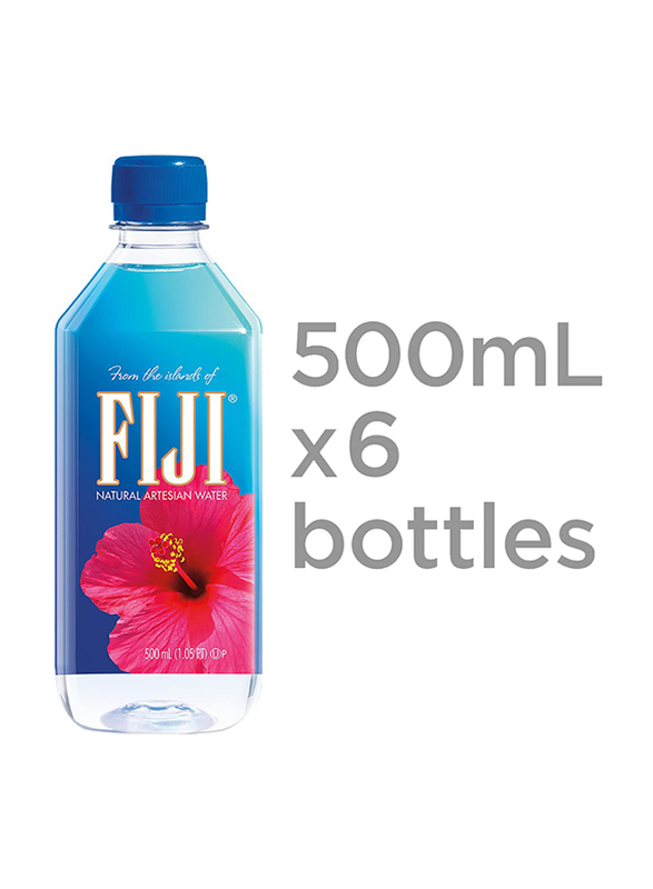 Fiji Natural Artesian Water, 6 x 500 ml