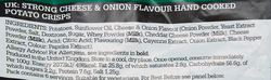 Real Handcooked Strong Cheese & Onion Potato Crisps, 150gm