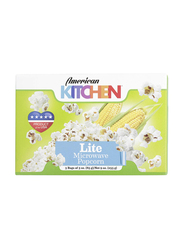 American Kitchen 3 Sachets Lite Microwaveable Popcorn, 255g