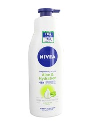 Nivea Hydrating Body Lotion with Aloe Vera Extract & Deep Moisture Serum for Normal & Dry Skin, 400ml
