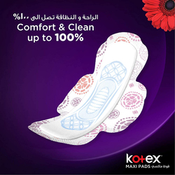Kotex Maxi Slim Normal Coco Sanitary Pads, 30 Pads, 2 Pieces