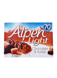 Alpen Chocolate & Fudge Muesli Bar, 5 Piece x 95g