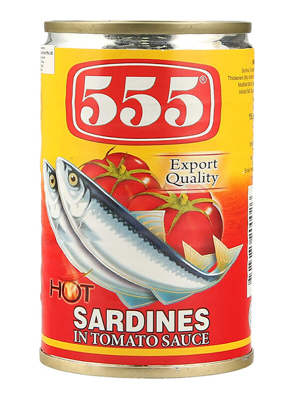 

555 Hot Sardines in Tomato Sauce, 74g