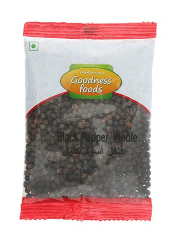 Goodness Foods Whole Black Pepper, 100g