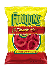 Funyuns Flamin Hot Onion Rings Corn Chips, 163g