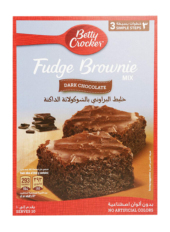 

Betty Crocker Dark Chocolate Fudge Brownie Mix, 500g