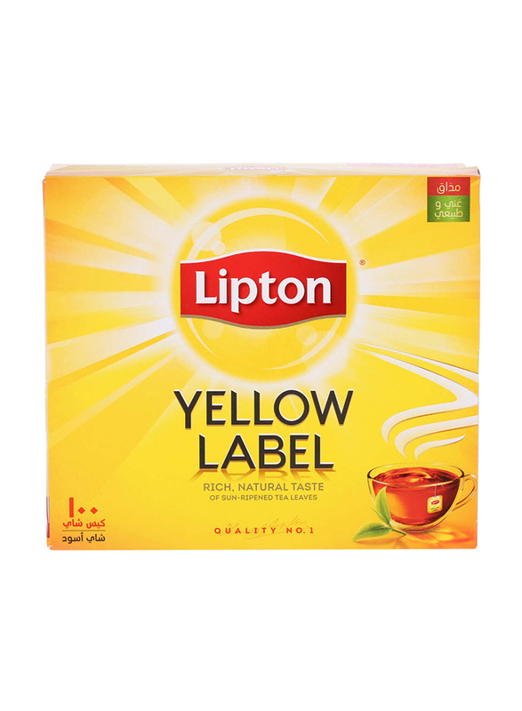 Lipton Yellow Label Black Tea Bags, 100 x 2g