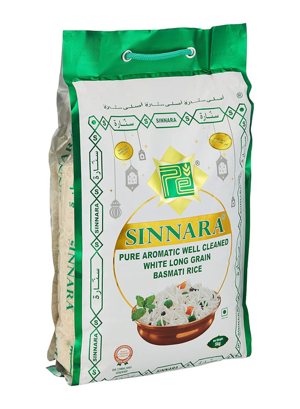 Sinnara Long White Basmati Rice, 5 Kg