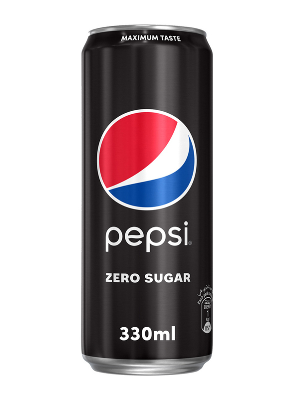 Pepsi Zero Sugar Soft Drink, 330ml