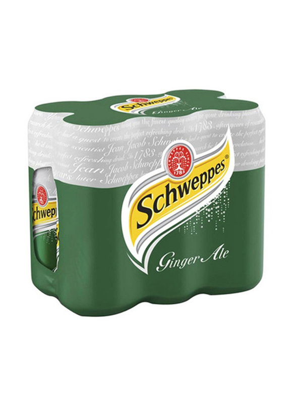 Schweppes Ginger Ale Soft Drink, 6 x 300ml