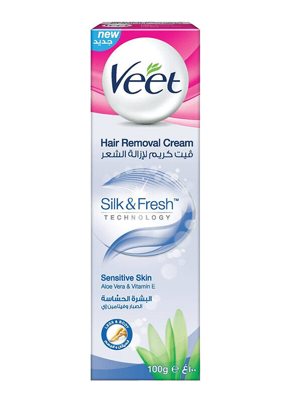 

Veet Silky Fresh Violet Blossom Scent with Aloe Vera Hair Removal Cream for Sensitive Skin, 100g