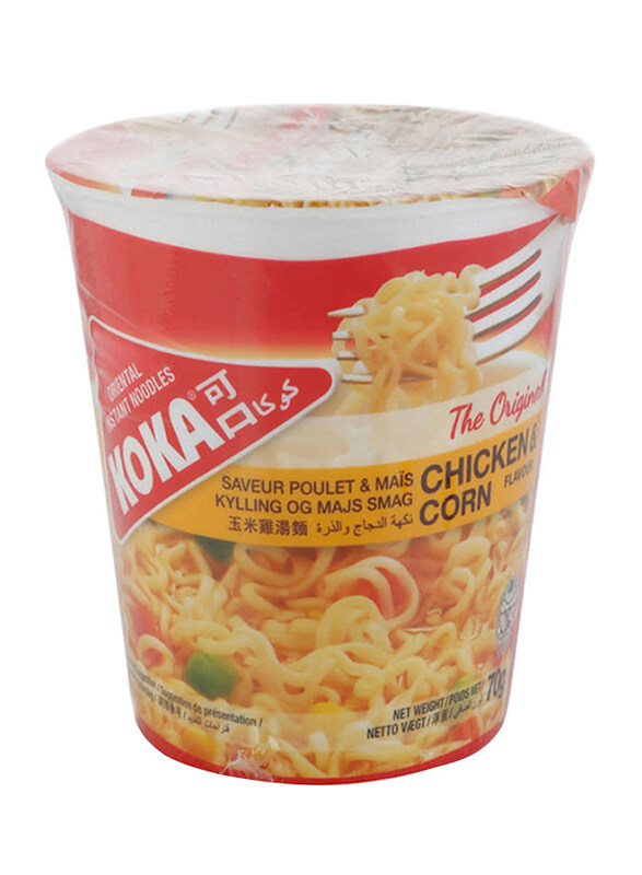 

Koka Chicken & Corn Flavour Instant Noodle Cup, 70g