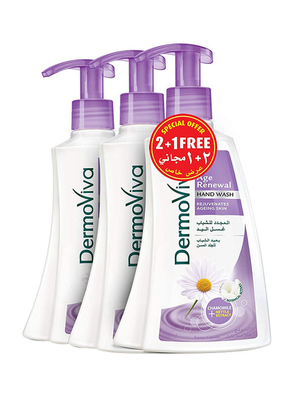

Dermoviva Age Renewal Hand Wash, Purple, 200ml, 3 Pieces