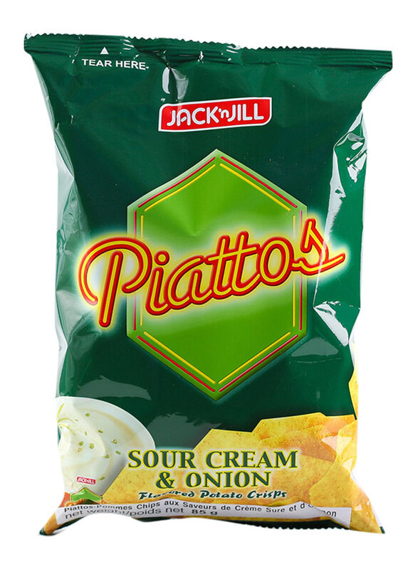 

Jack & Jill Piattos Sour & Cream Potato Crisps, 85g