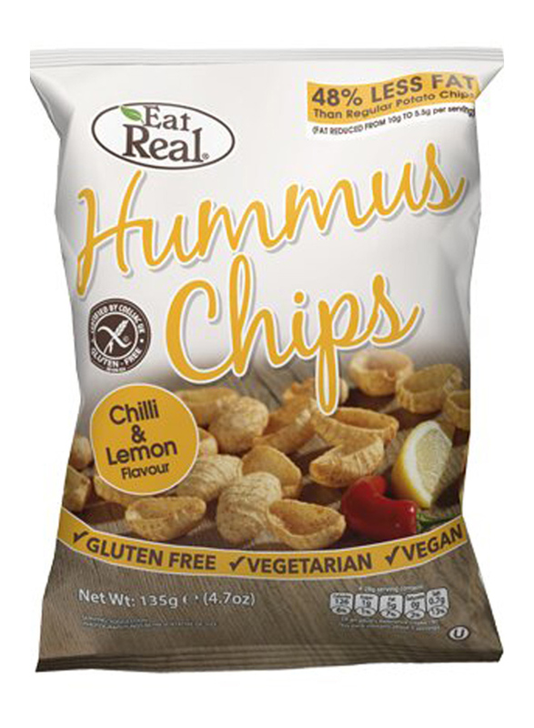 Eat Real Chili & Lemon Hummus Chips, 135g