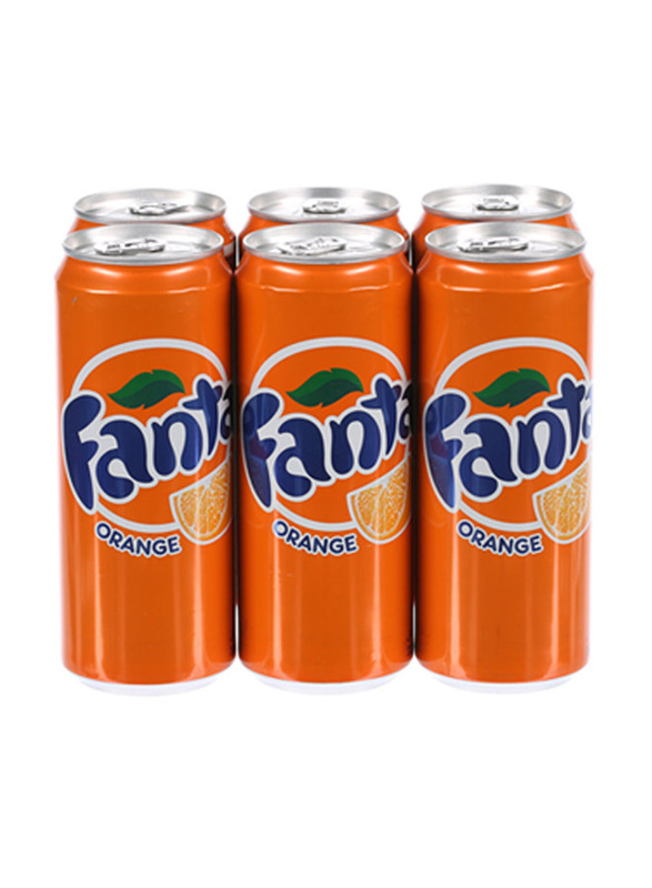Fanta Orange Can, 6 x 330 ml