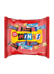 Mars Minis Assorted Chocolate Bars, 25 Pieces, 500g