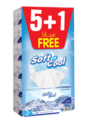 Soft N Cool Facial Tissue, 2 Ply x 150 Sheets x 6 Pieces