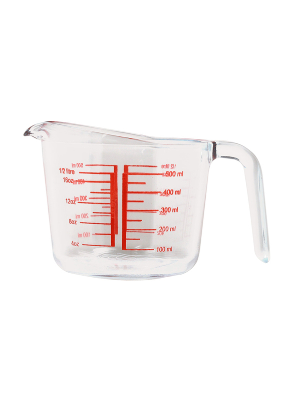 Royalford 500ml Glass Measuring Cup, Clear