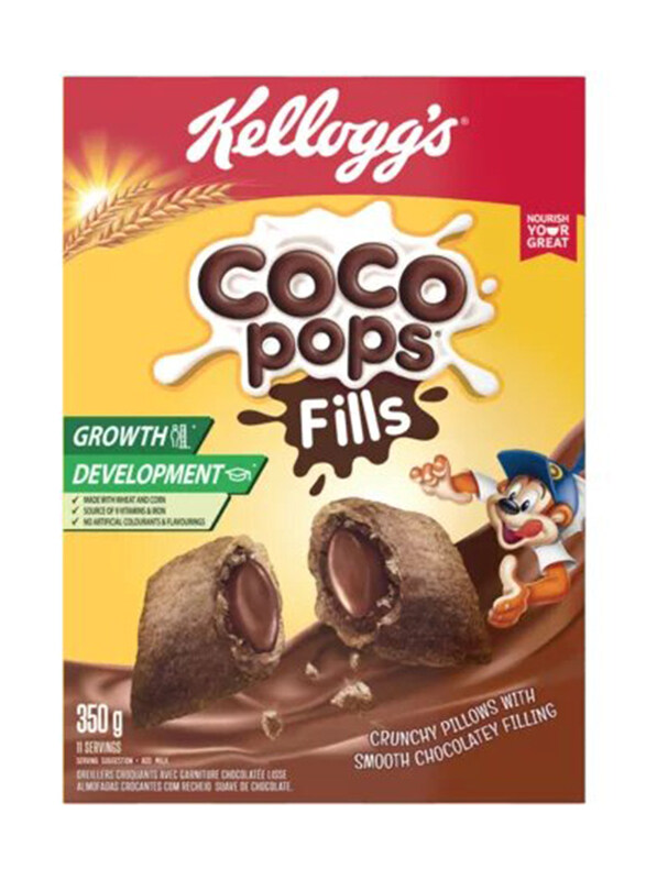 

Kellogg's Coco Pops Wheat Cereal Filled with Cocoa Cream, 350gm