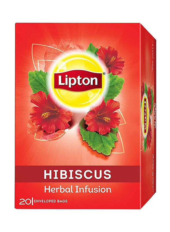 Lipton Herbal Infusion Hibiscus Tea Bags, 20 x 2g