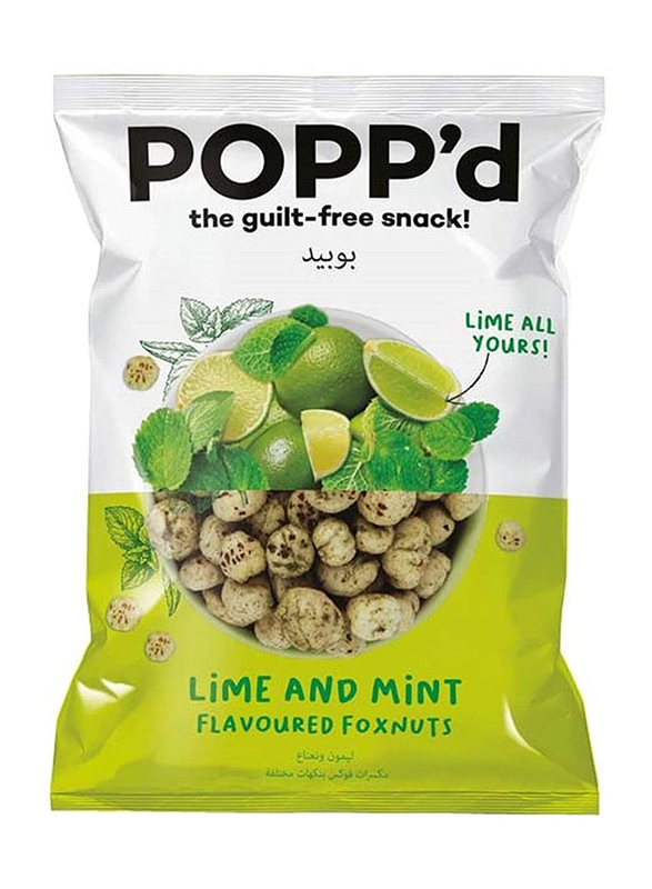 Popp'd Lime & Mint Flavour Fox Nuts, 35g