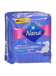 Nana Super Heavy Flow Goodnight Extra Long Maxi Thick Pads With Wings, 7 Pieces