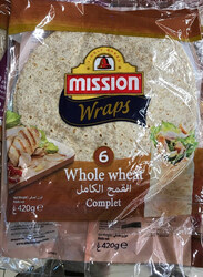 Mission Wholemeal Wrap, 6 Pieces, 420g
